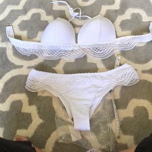 White bathing suit